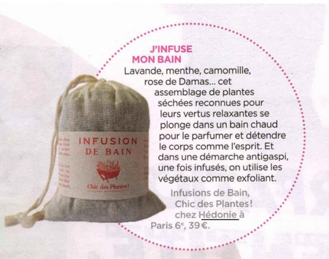 Opération Cocooning de Public vous suggère Infusion de Bain