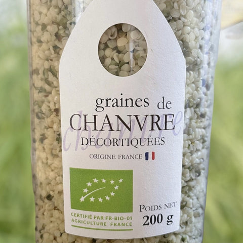 GRAINES DE CHANVRE DÉCORTIQUÉES BIO