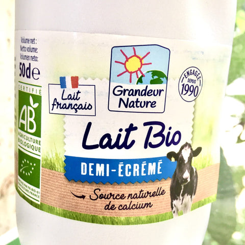 LAIT BIO UHT DEMI ÉCRÉMÉ 0,5L