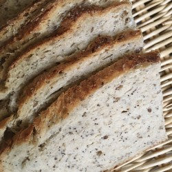 PAIN FRAIS BIO AU LEVAIN, QUART DE MICHE DE CAMPAGNE AUX GRAINES