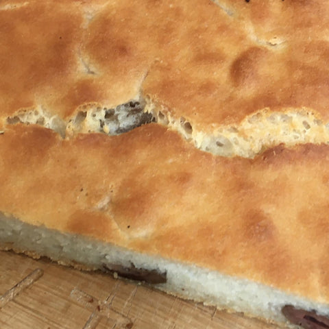 FOCACCIA FRAICHE AUX OLIVES BIO