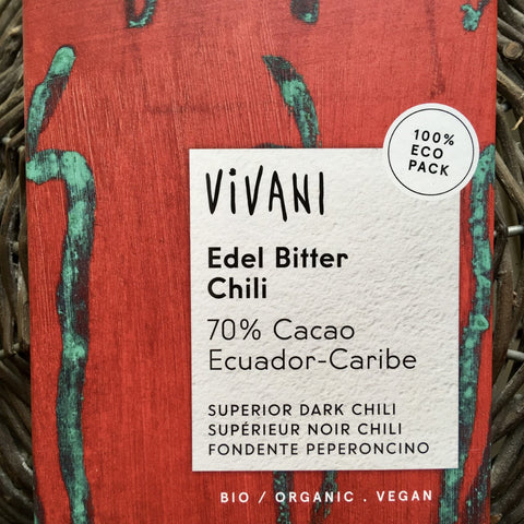 TABLETTE DE CHOCOLAT BIO NOIR AU PIMENT