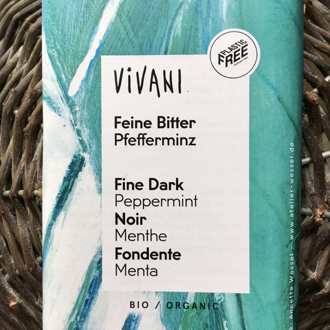 TABLETTE DE CHOCOLAT BIO NOIR A LA MENTHE