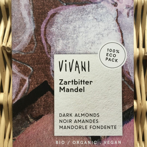 TABLETTE DE CHOCOLAT BIO NOIR AUX AMANDES