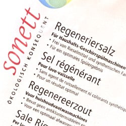 SEL RÉGÉNÉRANT LAVE VAISSELLE ÉCOLOGIQUE