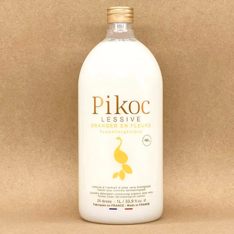LESSIVE ORANGER EN FLEURS PIKOC