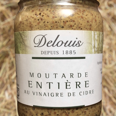 MOUTARDE DE DIJON ENTIÈRE BIO AU VINAIGRE DE CIDRE