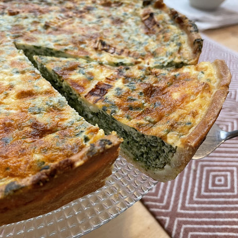 PART DE QUICHE FRAICHE BIO AUX ÉPINARDS