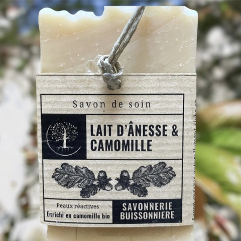 Savon artisanal lait d'ânesse et camomille