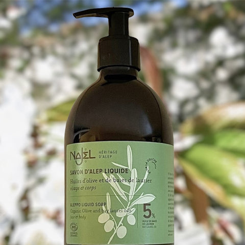 SAVON D'ALEP LIQUIDE AUTHENTIQUE CERTIFIE BIO