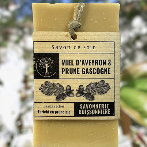 Savon artisanal miel et prune