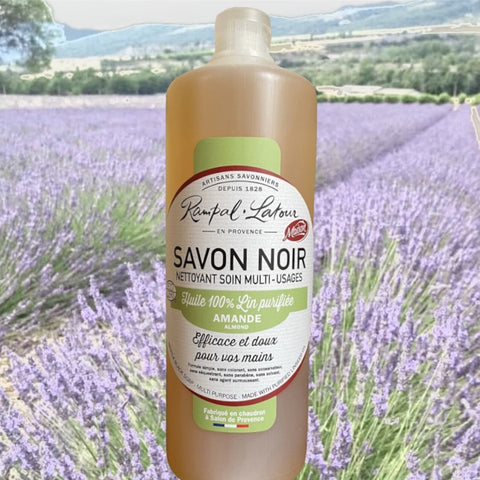 SAVON NOIR TRADITIONNEL ECOLOGIQUE HUILE DE LIN ET AMANDE