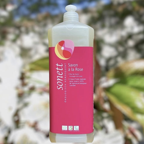 SAVON LIQUIDE A LA ROSE CERTIFIE BIO
