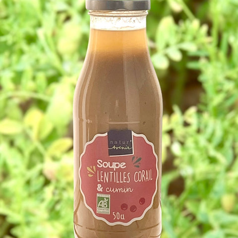 SOUPE ARTISANALE DE LENTILLES CORAIL AU CUMIN BIO