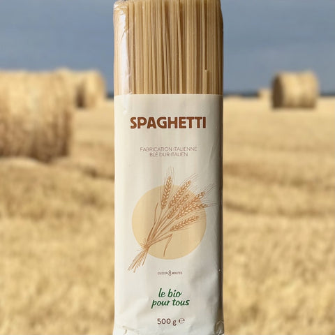 PATES ITALIENNES SPAGHETTI BIO BLANCS DE BLE DUR