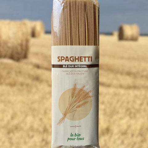 PATES ITALIENNES SPAGHETTI BIO DE BLE DUR INTEGRAL