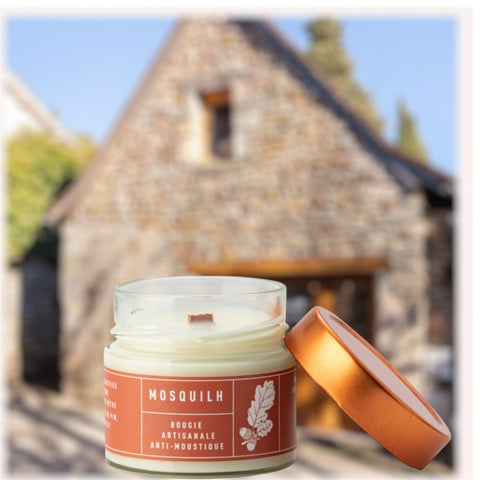 BOUGIE ARTISANALE NATURELLE DELICATEMENT PARFUMEE MOSQUILH