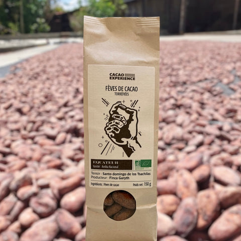 FÈVES DE CACAO ENTIERES TORRÉFIÉES BIO