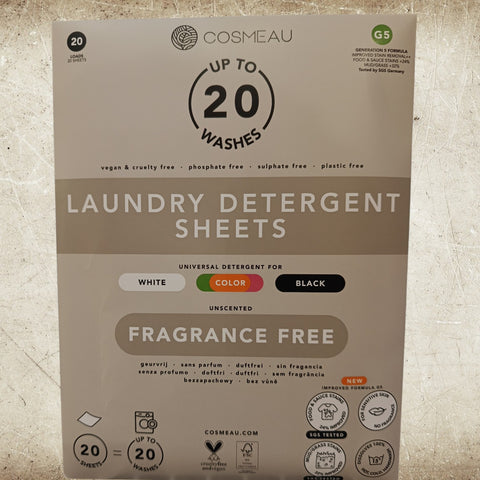 LAVAGES LESSIVE LINGE EN FEUILLES