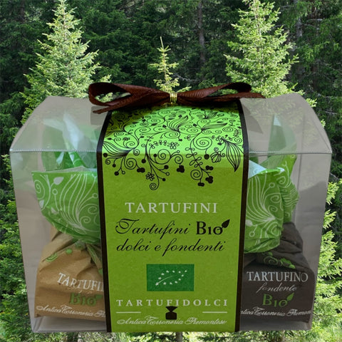 PETIT BALLOTIN DE 9 TRUFFES BIO CHOCOLAT NOIR ET LAIT